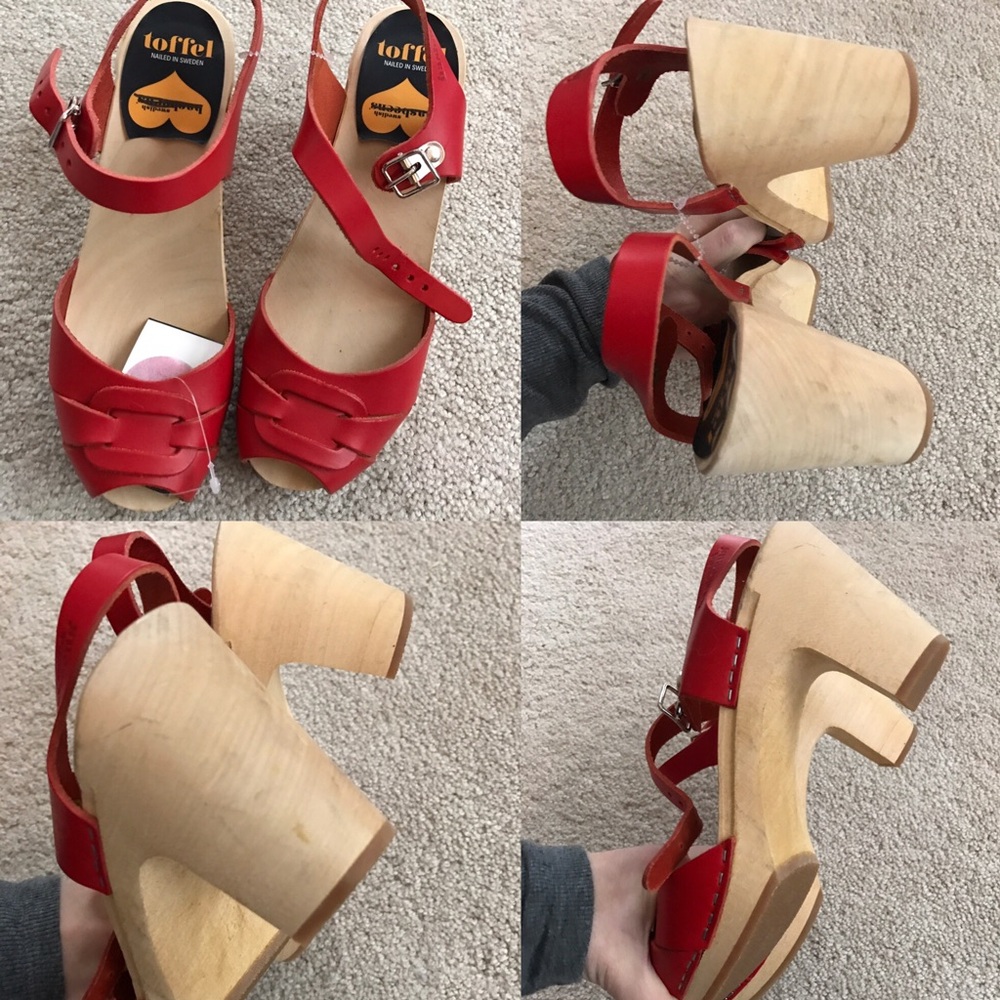 Anthropologie Red clog Sandals - Picture 4 of 4
